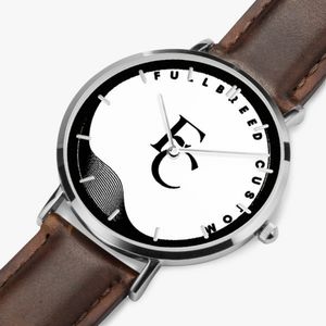 kokorepublic 165. Hot Selling Ultra-Thin Leather Strap Quartz Watch (Silver With